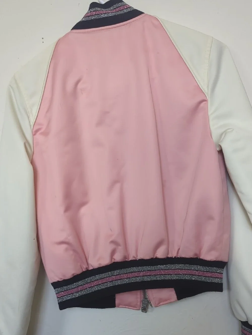 Coach Quilted Jacket with Purple Ground and Pink Floral Accents